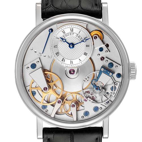 Photo of Breguet Tradition Skeleton Dial White Gold Manual Wind Mens Watch 7027BB