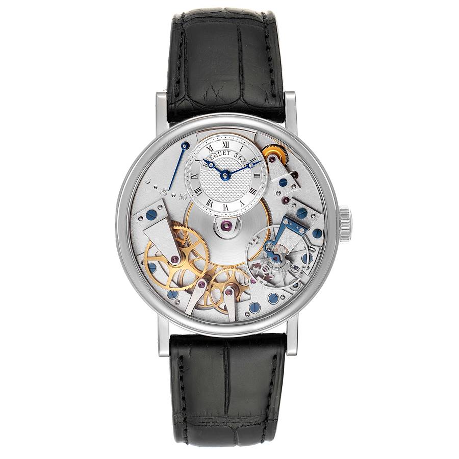 Breguet Tradition Skeleton Dial White Gold Manual Wind Mens Watch