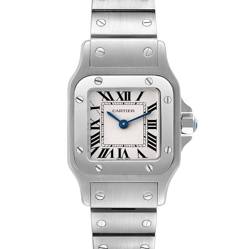 Photo of Cartier Santos Galbee Silver Dial Small Steel Ladies Watch W20056D6