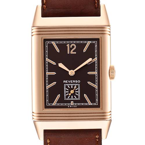 Photo of Jaeger LeCoultre Grande Reverso Rose Gold Watch 277.2.22 Q2782560 Box Papers