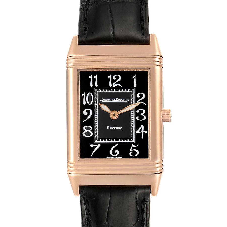 Jaeger LeCoultre Reverso Midsize Rose Gold Mens Watch 250.2.86 SwissWatchExpo