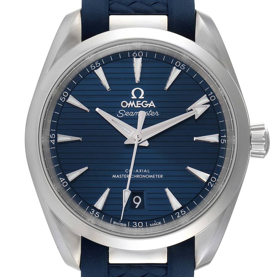 Omega Seamaster Aqua Terra Blue Dial Mens Watch 220.12.38.20.03.001 Box Card SwissWatchExpo