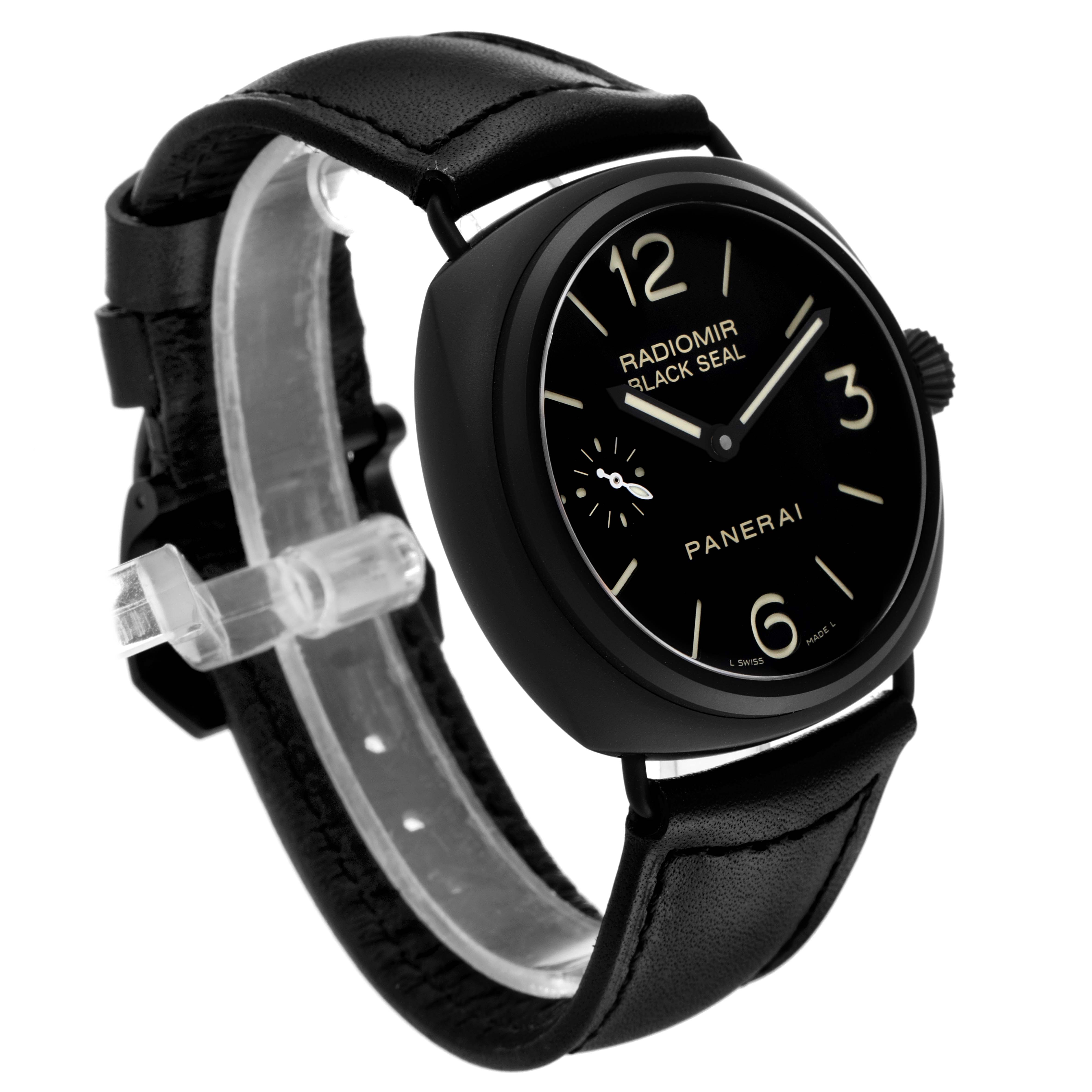 Panerai Radiomir 45mm Black Seal Ceramic Mens Watch Pam00292 Unworn Swisswatchexpo 