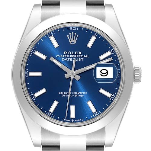 Photo of NOT FOR SALE Rolex Datejust 41 Blue Dial Smooth Bezel Steel Mens Watch 126300 Box Card PARTIAL PAYMENT