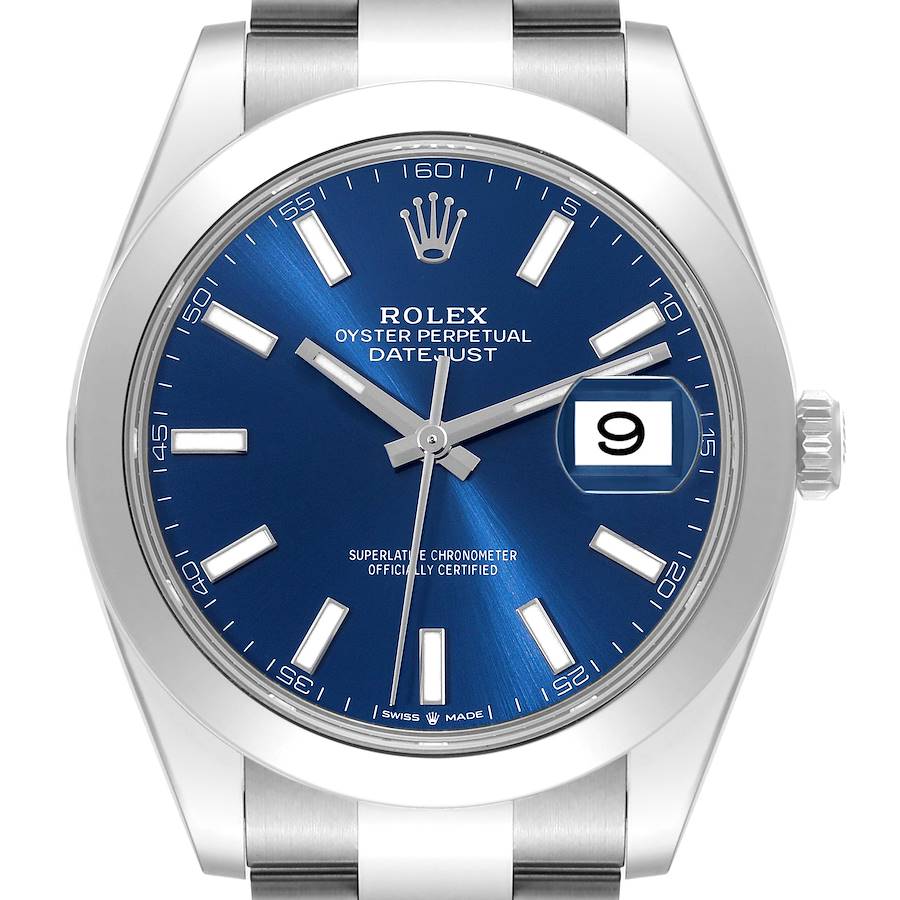 NOT FOR SALE Rolex Datejust 41 Blue Dial Smooth Bezel Steel Mens Watch 126300 Box Card PARTIAL PAYMENT SwissWatchExpo