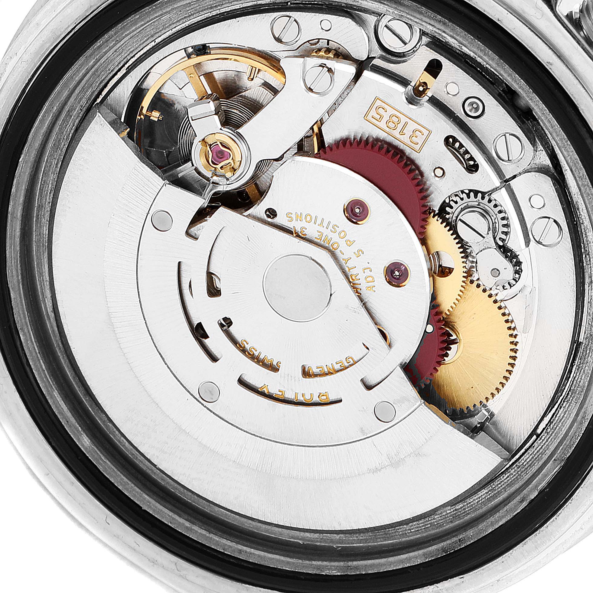 The image shows the internal movement mechanism of a Rolex GMT-Master 16710 Men's Stainless Steel Black Dial 16710 Men's Stainless Steel Black Dial watch, viewed from the back.