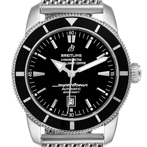 Photo of Breitling Superocean Heritage 46mm Black Dial Steel Watch A17320 Box Papers