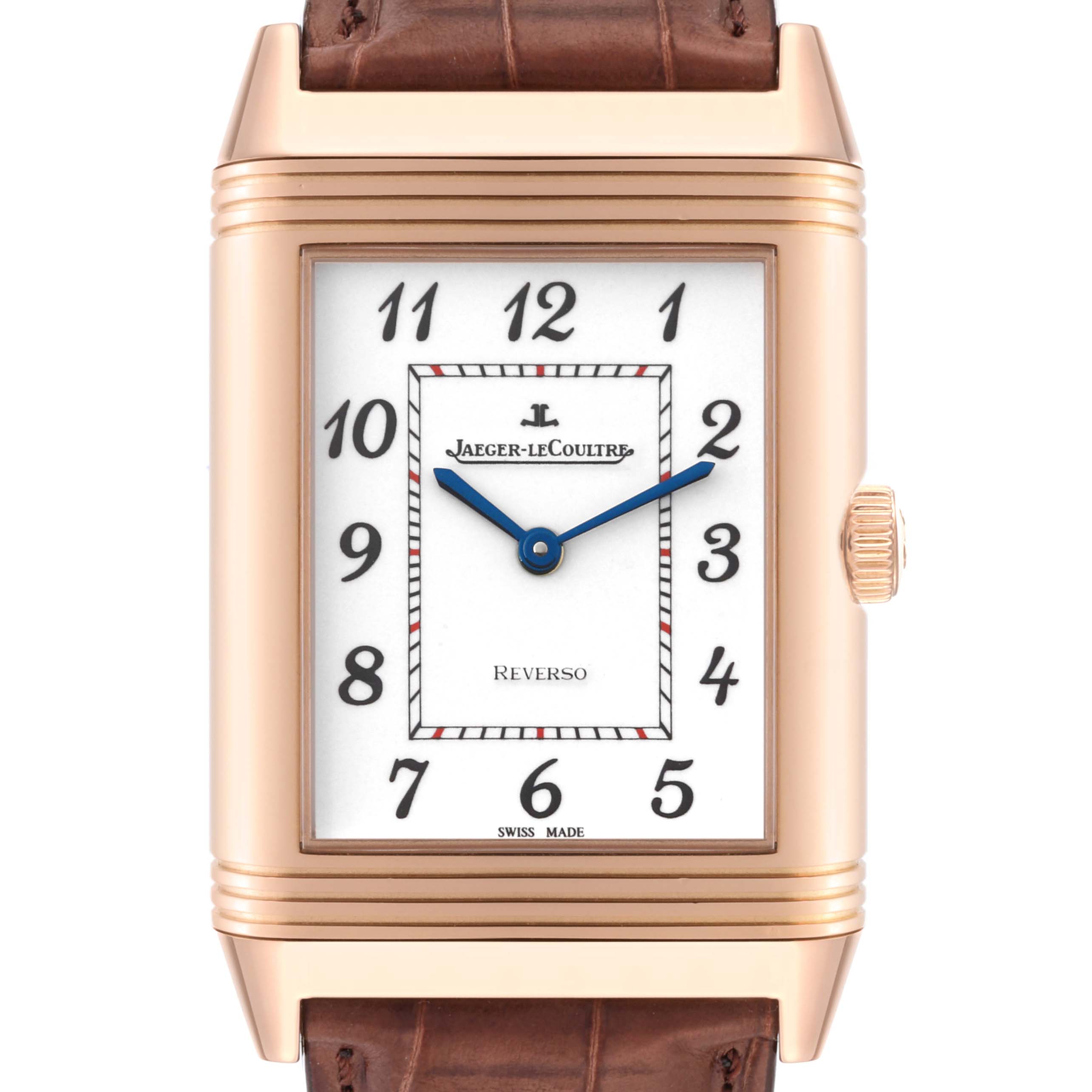 Jaeger LeCoultre Grande Reverso Email Rose Gold Mens Watch