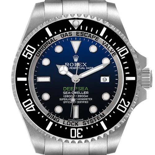 Photo of Rolex Seadweller Deepsea Cameron D-Blue Steel Mens Watch 116660 Box Card