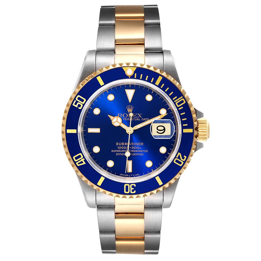 Rolex Submariner Steel and Gold two tone 16613 Stock 49758 SwissWatchExpo