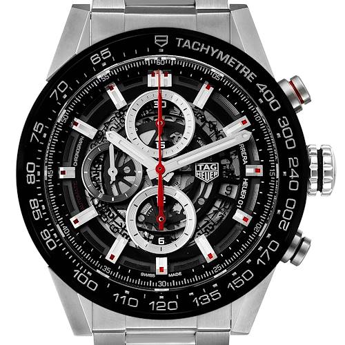 Photo of TAG Heuer Carrera Skeleton Dial Mens Watch CAR201V Box Papers