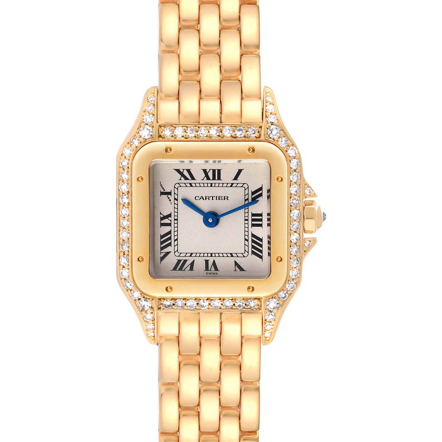 Cartier Panthere Small Yellow Gold Diamond Ladies Watch 17439 SwissWatchExpo