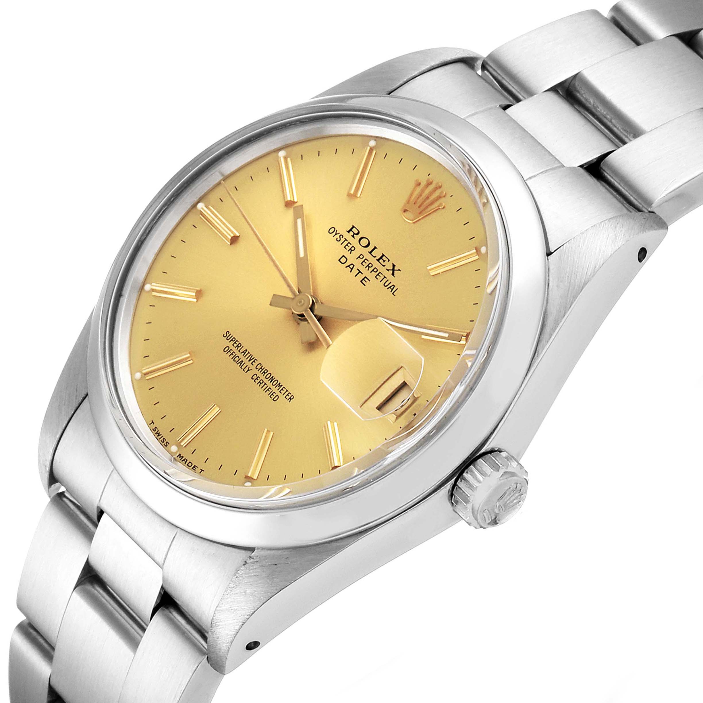 The Vintage Collection Rolex watch is shown at a slight angle displaying its face, bezel, and bracelet.