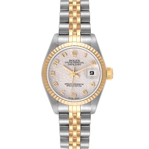 Photo of NOT FOR SALE Rolex Datejust Steel Yellow Gold Ivory Anniversary Dial Ladies Watch 69173 PARTIAL PAYMENT