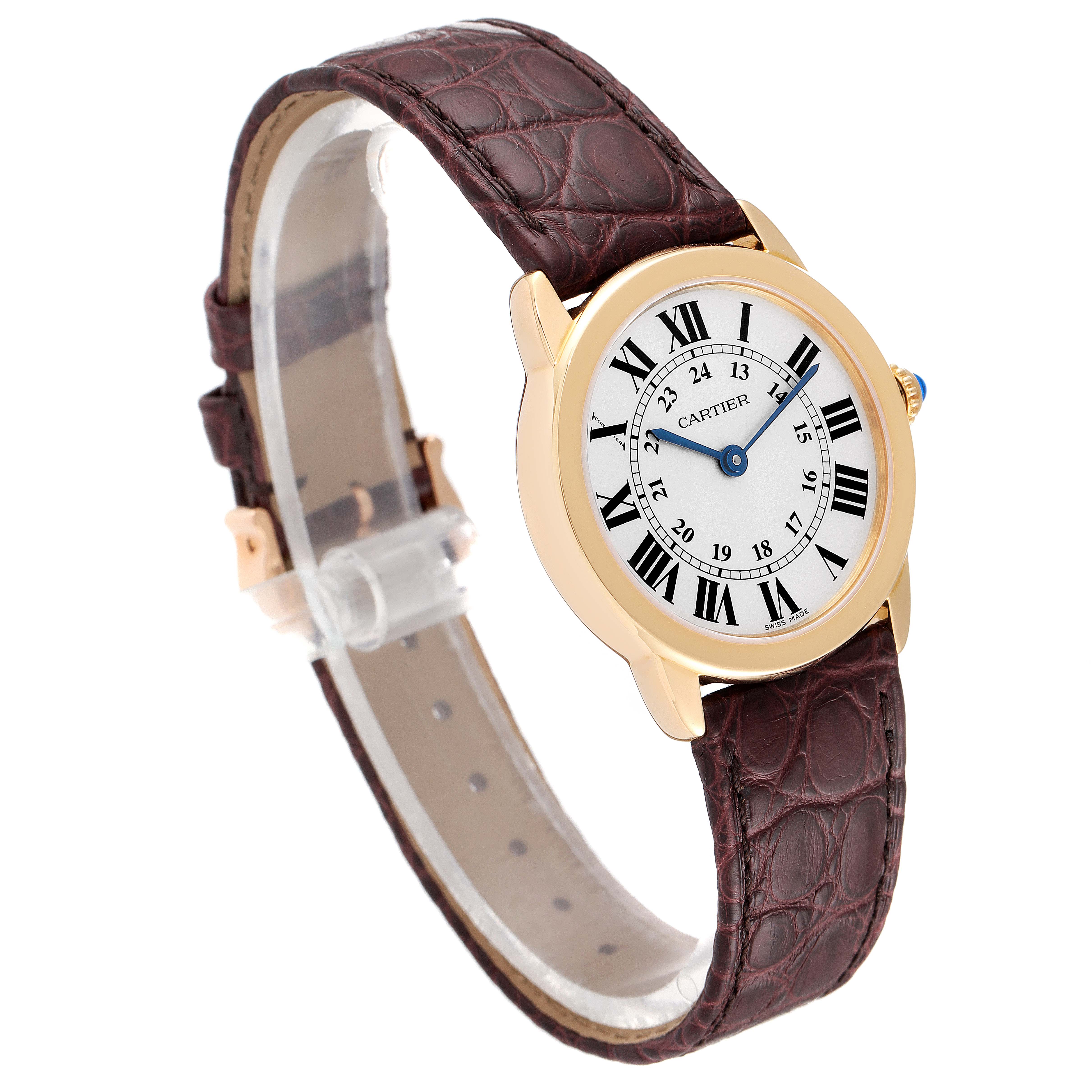 Cartier Ronde Solo Steel 18K Yellow Gold Small Ladies Watch W6700355 ...