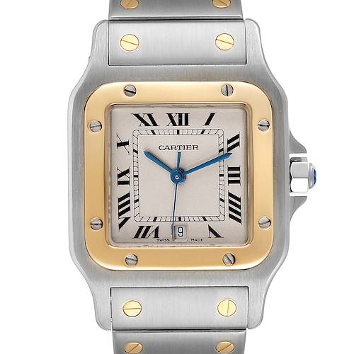 Photo of Cartier Santos Galbee Large Steel Yellow Gold Unisex Watch W20011C4