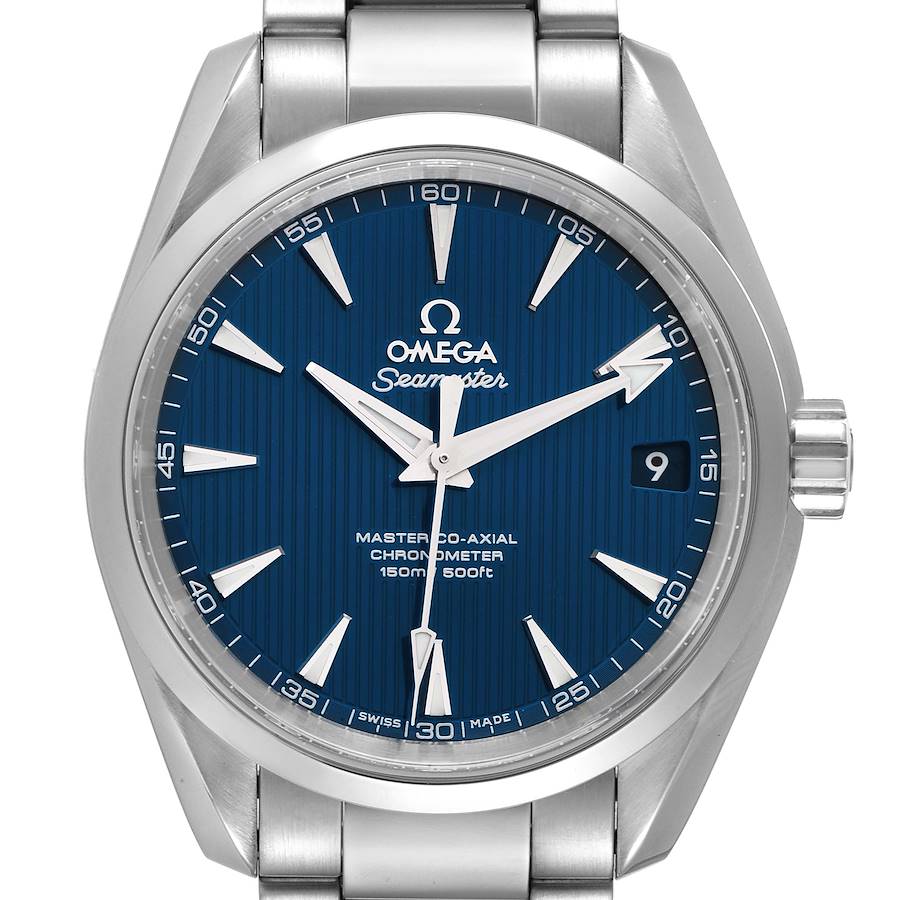 Omega Seamaster Aqua Terra Blue Dial Steel Watch 231.10.39.21.03.002 Card SwissWatchExpo