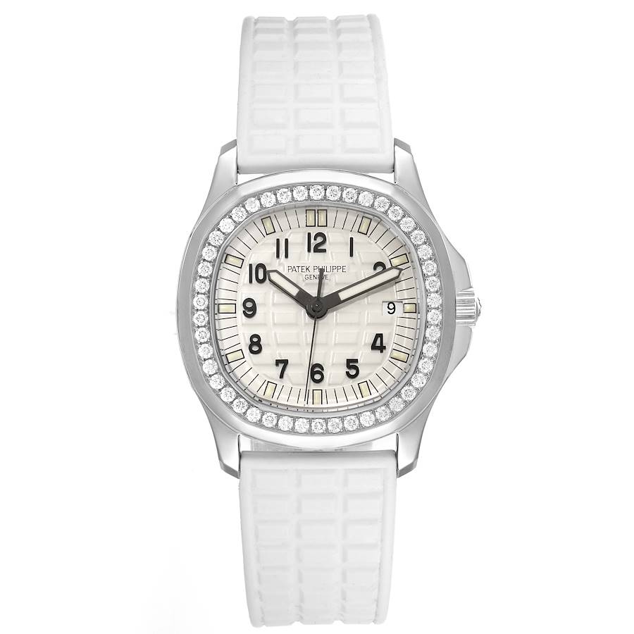Patek Philippe Aquanaut Steel White Dial Diamond Ladies Watch 5067