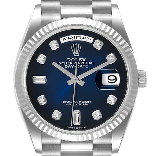 Photo of NOT FOR SALE Rolex President Day-Date White Gold Diamond Dial Mens Watch 128239 Unworn PARTIAL PAYMENT