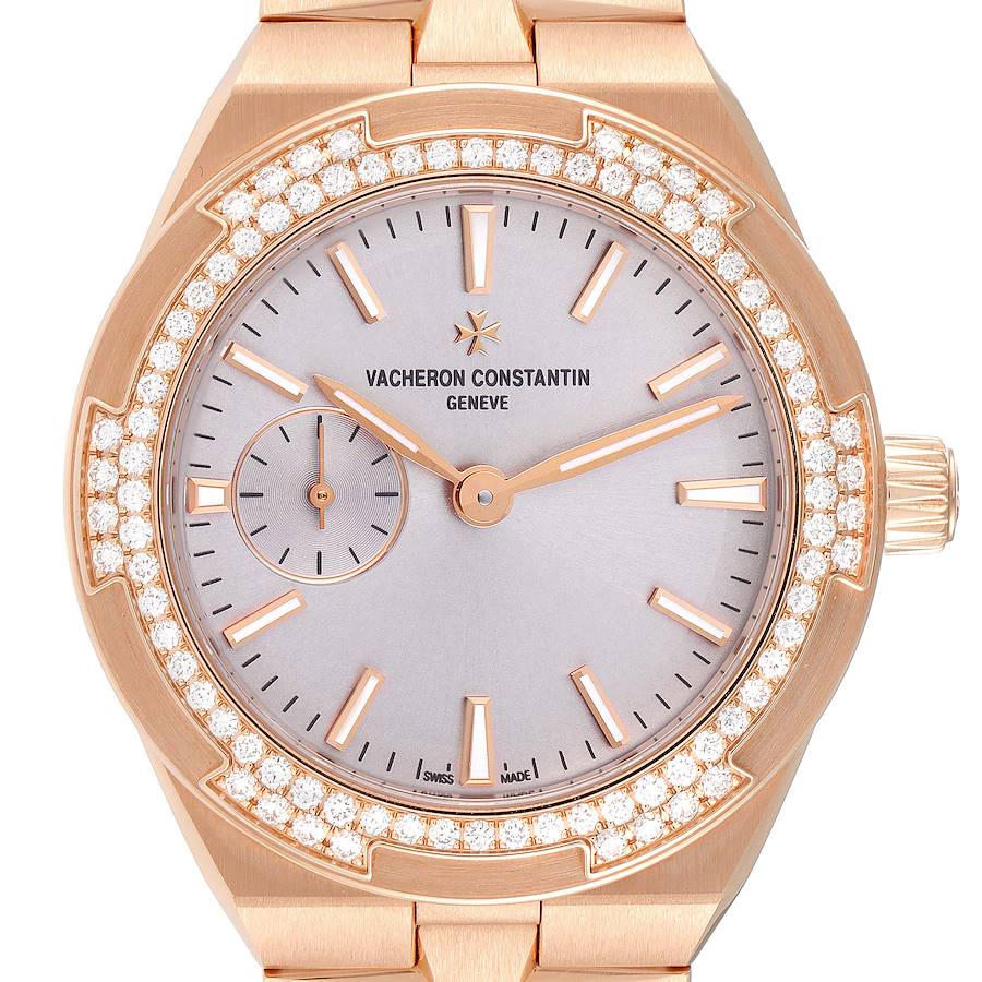 Vacheron Constantin Overseas 37 Rose Gold Diamond Ladies Watch 2305V Unworn SwissWatchExpo