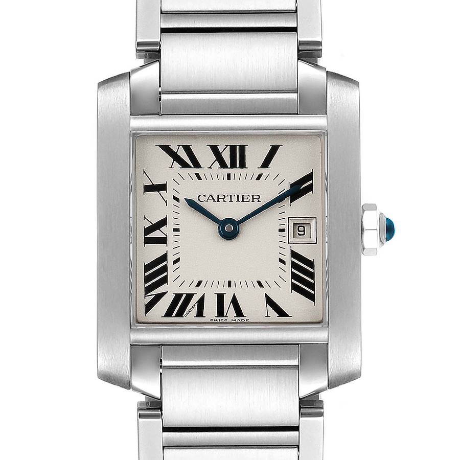 Cartier Tank Francaise Midsize 25mm Ladies Watch W51011Q3 Box SwissWatchExpo