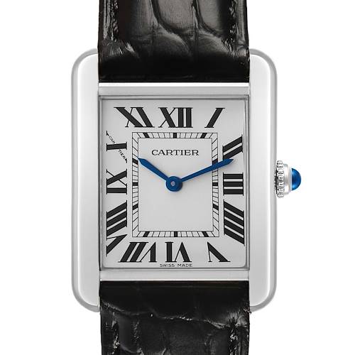 Photo of Cartier Tank Solo Small Steel Silver Roman Dial Ladies Watch WSTA0030