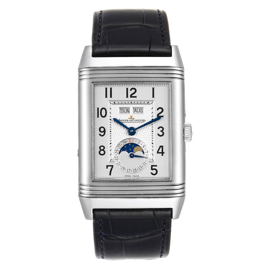 Jaeger LeCoultre Grande Reverso Moonphase Mens Watch Q3758420 Box