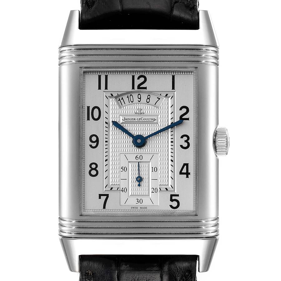 Jaeger LeCoultre Grande Reverso Steel Mens Watch 273.8.85 Q3748420 SwissWatchExpo