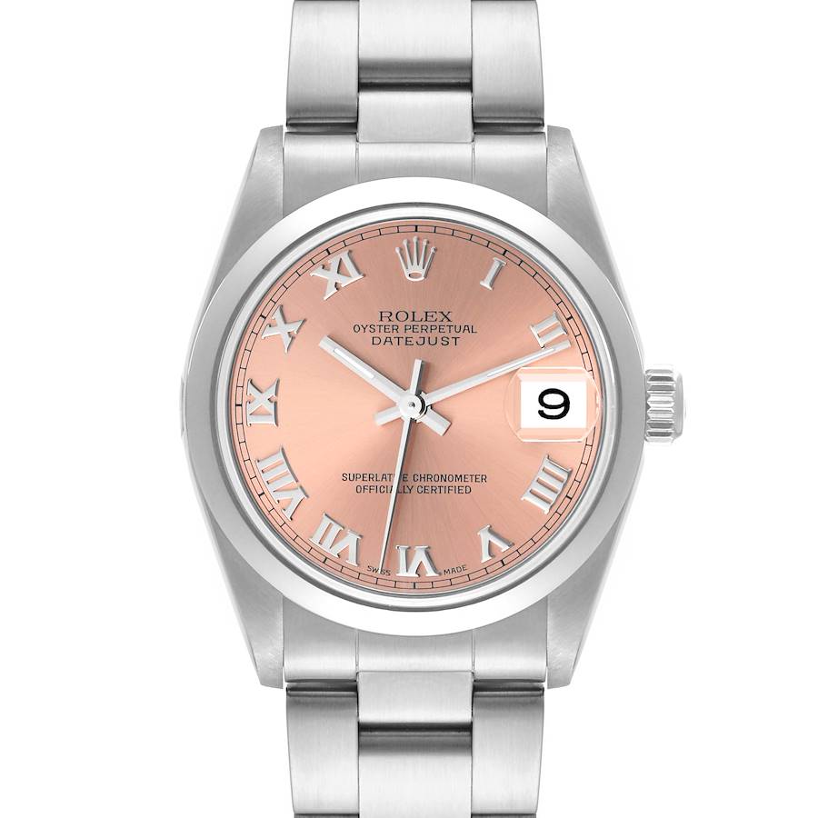 Rolex Datejust 31 Midsize Salmon Dial Steel Ladies Watch 78240 SwissWatchExpo