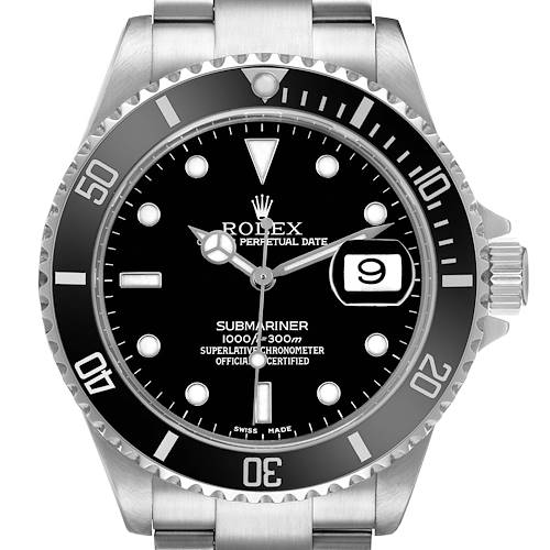 Photo of Rolex Submariner Date Steel Black Dial Mens Watch 16610