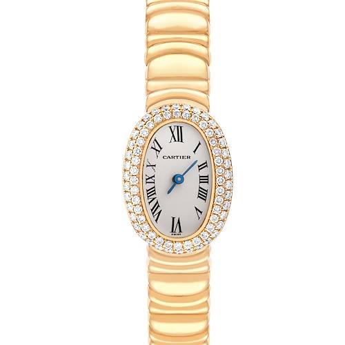 Photo of Cartier Baignoire Mini Yellow Gold Diamond Ladies Watch WB5094D8