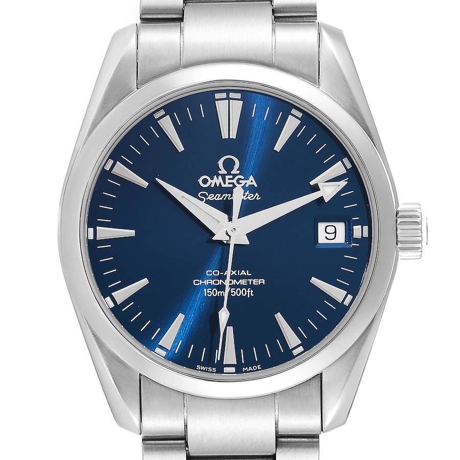 Omega Seamaster Aqua Terra 36 Blue Dial Steel Mens Watch 2504.80.00 SwissWatchExpo