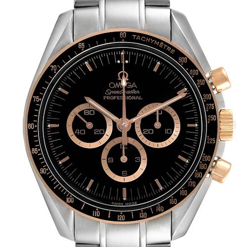 Photo of Omega Speedmaster Apollo 15 Steel Rose Gold LE Mens Watch 3366.51.00 Card