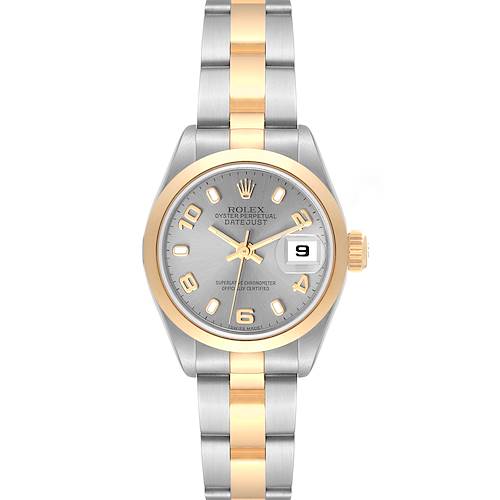 Photo of Rolex Datejust Steel Yellow Gold Slate Dial Ladies Watch 69163