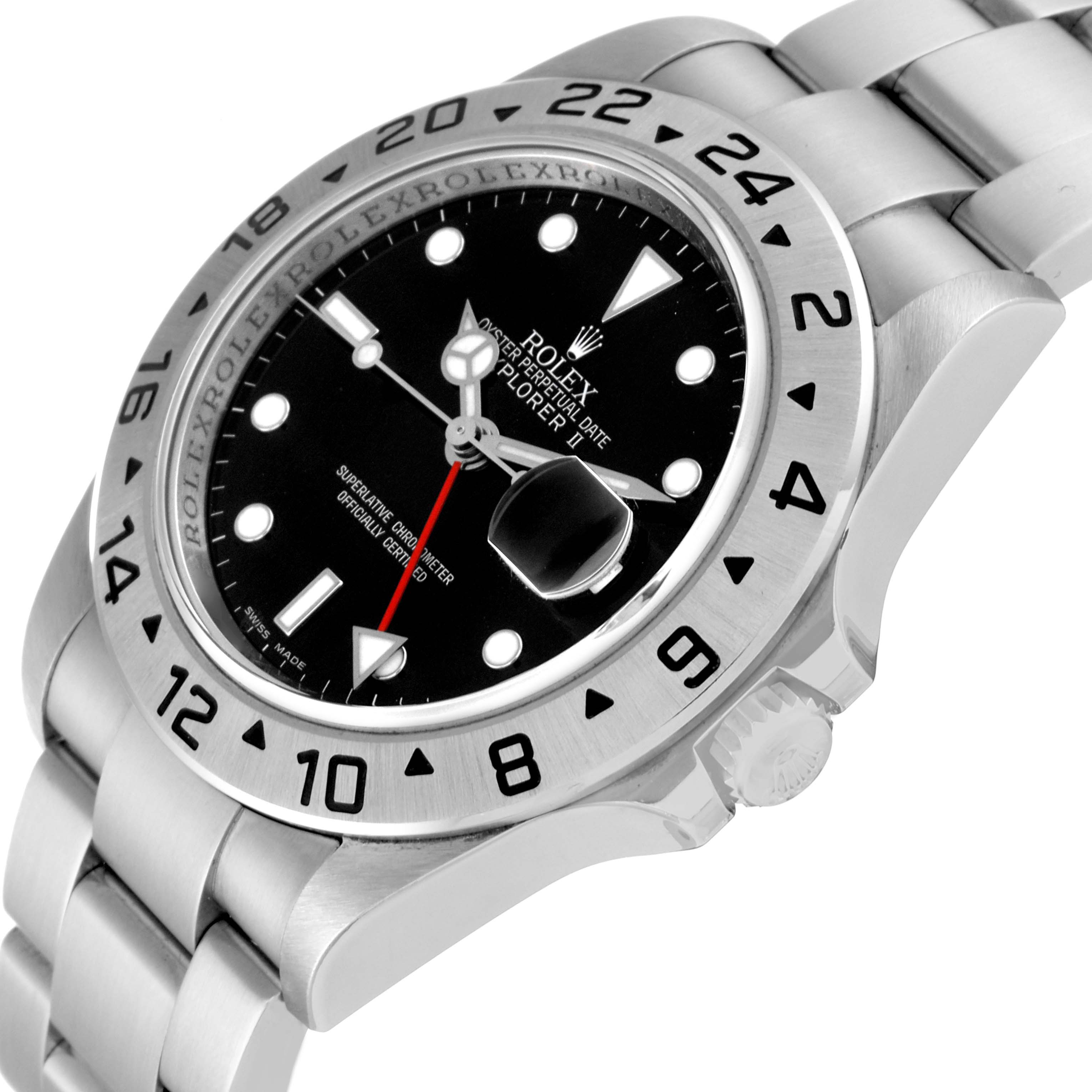 The image shows a side angle of the Rolex Explorer 16570T Men's Stainless Steel Black Dial 16570T Men's Stainless Steel Black Dial watch, highlighting the bezel, dial, crown, and bracelet.
