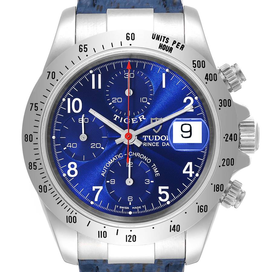 Tudor Tiger Chrono Blue Dial Steel Mens Watch 79280 SwissWatchExpo