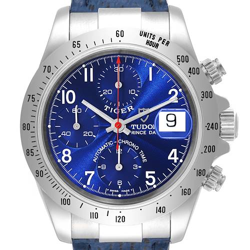 Photo of Tudor Tiger Woods Chrono Blue Dial Steel Mens Watch 79280