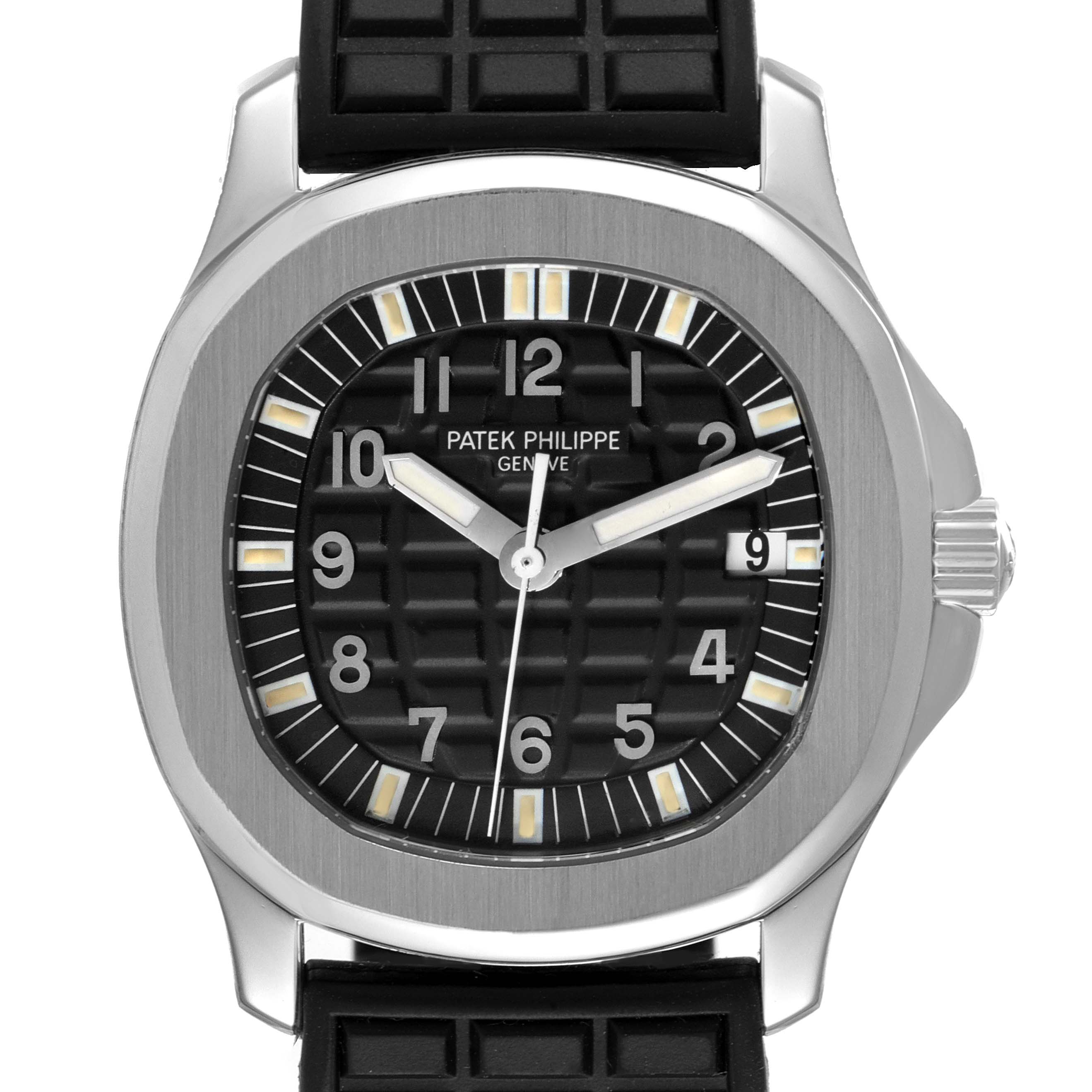 Patek Philippe Aquanaut Midsize Black Dial Steel Watch Watch 5064 ...