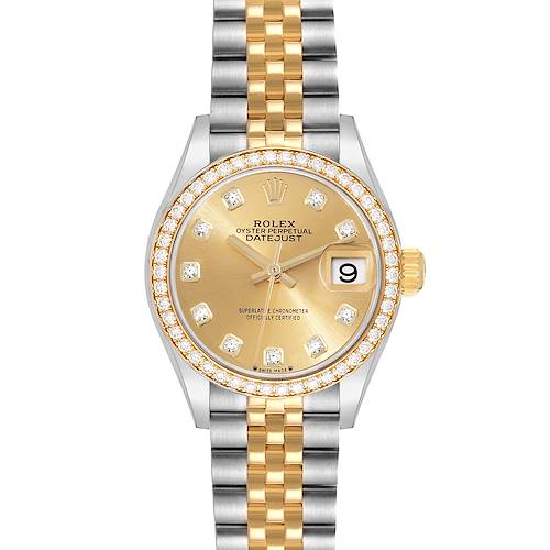 Photo of Rolex Datejust Steel Yellow Gold Diamond Ladies Watch 279383 Unworn