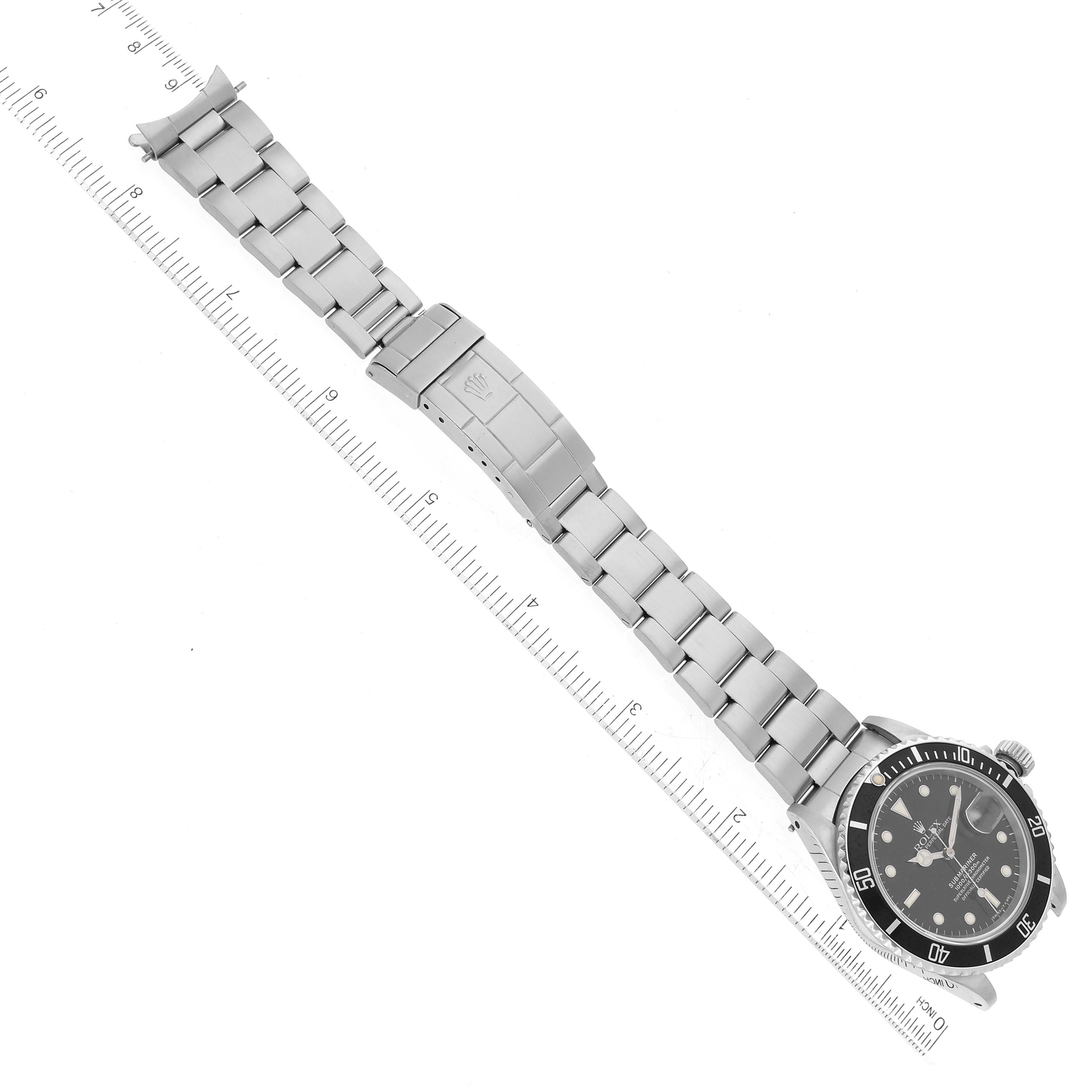 The Vintage Collection Rolex watch is shown flat with a clear view of the face, bracelet, and clasp.