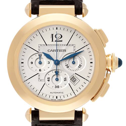 Photo of Cartier Pasha Seatimer Chronograph Gold Mens Watch W3020151