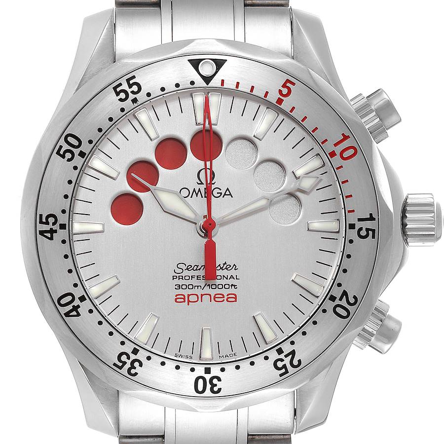 Omega Seamaster Apnea Chronograph Jacques Mayol 2595.30.00 Omega Watch  Review - YouTube