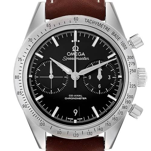 Photo of Omega Speedmaster 57 Co-Axial Chronograph Watch 331.12.42.51.01.001 Box Card