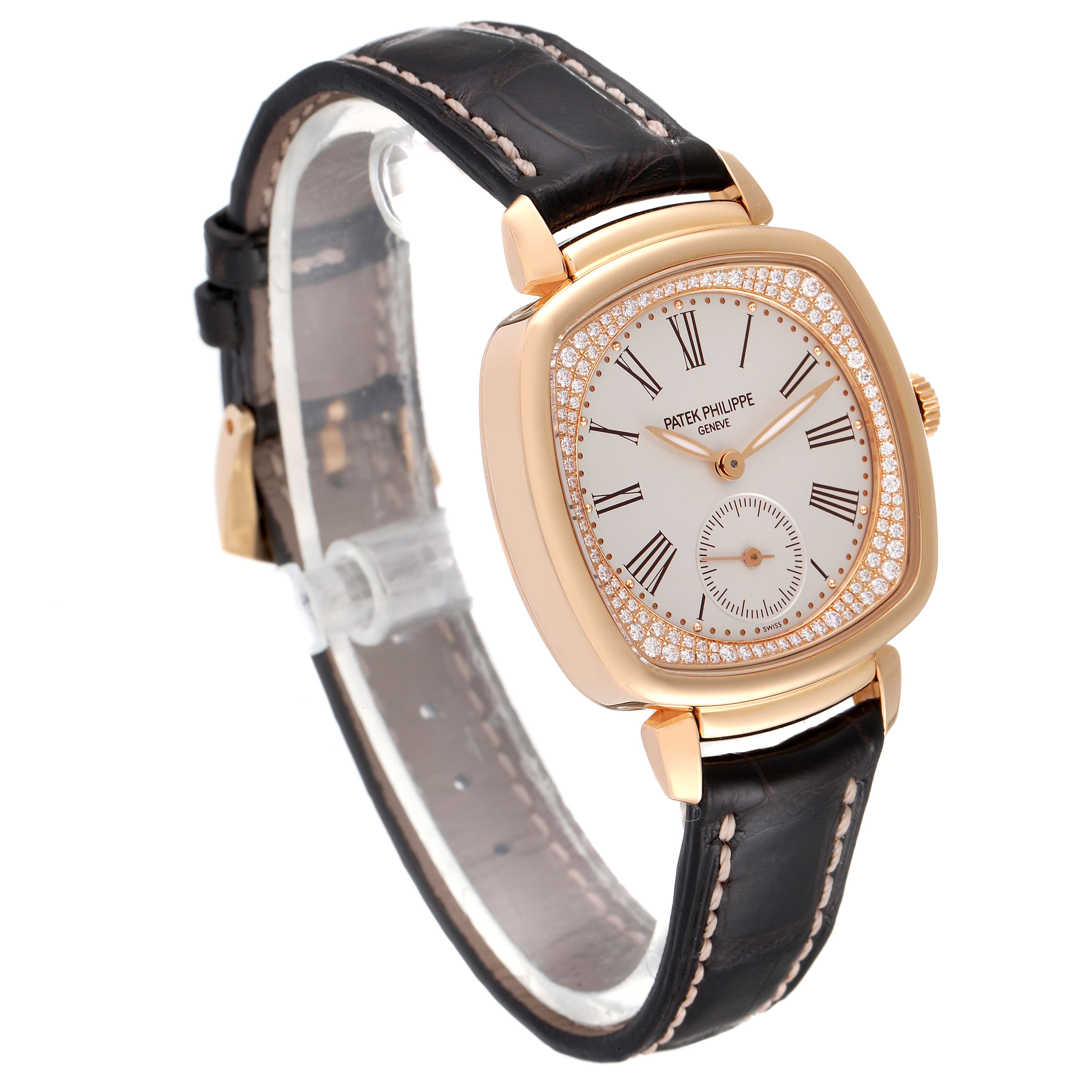 Patek Philippe Gondolo 18k Rose Gold Diamond Ladies Watch 7041 ...