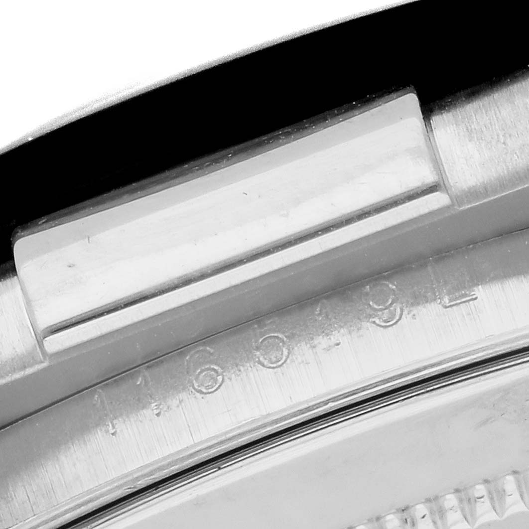 The image shows a close-up of the side of a Rolex Daytona 116519LN Men's White Gold Silver Dial 116519LN Men's White Gold Silver Dial watch, highlighting the case and lug with a partial view of the reference number.