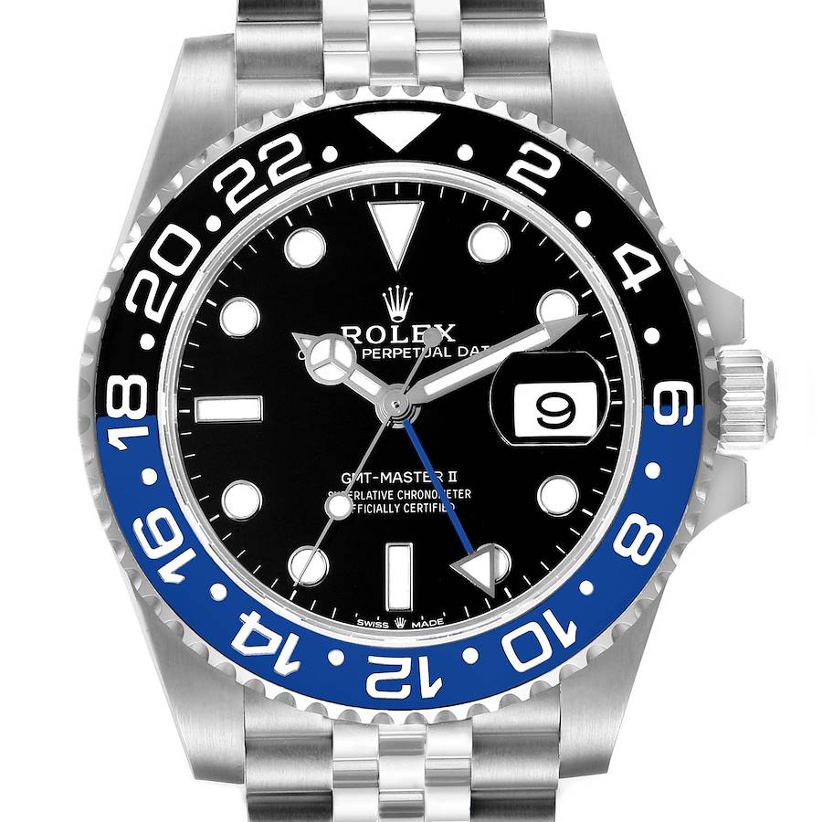 Rolex GMT Master II Black Blue Batman Jubilee Mens Watch 126710 Unworn SwissWatchExpo