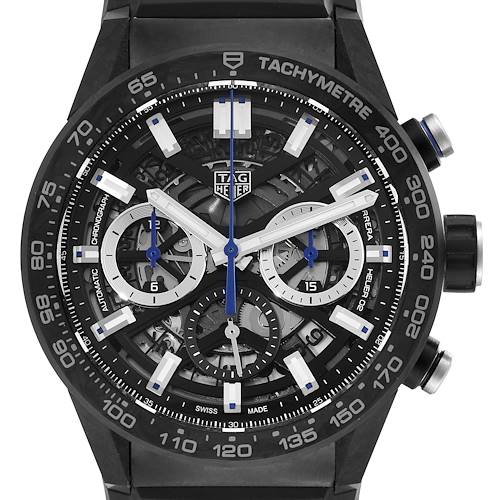 Photo of Tag Heuer Carrera Chronograph Limited Edition Steel Mens Watch CBG2017 Box Card