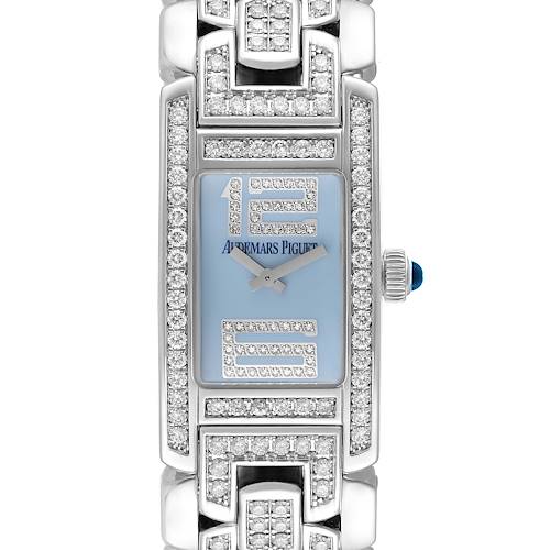 Photo of Audemars Piguet Promesse White Gold Blue Dial Diamond Ladies Watch 67346BC