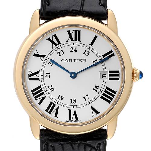 Photo of Cartier Ronde Solo 36mm Large Yellow Gold Steel Unisex Watch W6700455