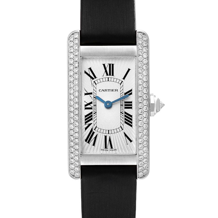 Cartier Tank Americaine White Gold Diamond Ladies Watch WB701851 SwissWatchExpo